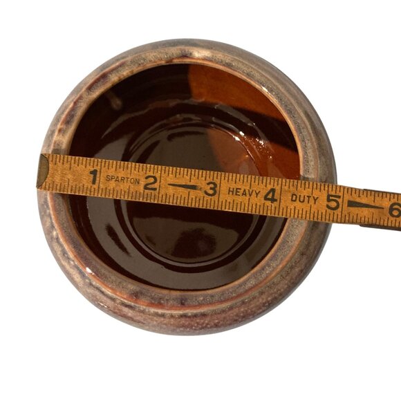 Purple Ceramic And Gold Tone Accents Decorative Bowl Container With Lid - Picture 8 of 9